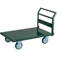 トラスコ中山 TRUSCO 鋼鉄製運搬車 1トン ハンドル側自在車輪 1200X750 Φ200ウレタン車輪 SH101C 1台