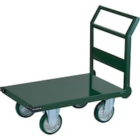 トラスコ中山 TRUSCO 鋼鉄製運搬車 1トン ハンドル側自在車輪 900X600 Φ200ウレタン車輪 SH102C 1台