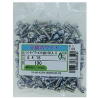 サンコー SUNCO 三価ホワイト (+)ナベP=4 小袋100入り 2.6×6 (100本入) 1000K0040026006003 1箱(100本)