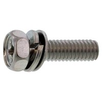 サンコー SUNCO 組込みねじ (+)アプセットP=4(黄銅・ニッケル) M4×8(1000本入) 100101040040008005 1箱(1000本)