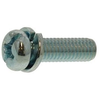 サンコー SUNCO 組込みねじ (+)ナベP=2(黄銅・ニッケル) M3×6(3500本入) 100102020030006005 1箱(3500本)