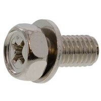 サンコー SUNCO 組込みねじ (+)アプセットI=1(黄銅・ニッケル) M5×10(700本入) 100101110050010005 1箱(700本)