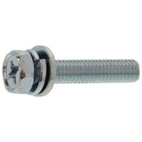 サンコー SUNCO 組込みねじ (+)アプセットI=3(黄銅・ニッケル) M6×14(350本入) 100101130060014005 1箱(350本)