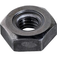 トラスコ中山 TRUSCO 六角溶接ナット 1A スチール生地 M8(15×7.5) パイロット付 100個入 ヘキサゴンパック