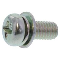 サンコー SUNCO 組込みねじ (+)ナベSP=4(鉄(または標準)・三価ホワイト) M4×8(1300本入) 100000S40040008003 1箱(1300本)