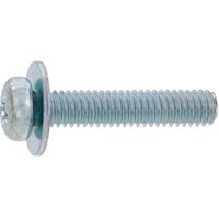 サンコー SUNCO 組込みねじ (+)ナベP=1(鉄(または標準)・パーカー(黒染め)) M4×25(500本入) 100000010040025011 1箱(500本)