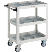 トラスコ中山 TRUSCO SR型ワゴン 600X400XH795 仕切板付 W色 SR3PW 1台