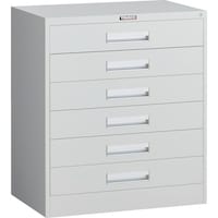 トラスコ中山 TRUSCO VR型キャビネット 767X500XH880 6段 ホワイト色 VRL6WAW 1台