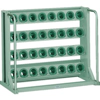 トラスコ中山 TRUSCO ツーリングラック BT・NT50兼用 32個収納 ロック付 VTL48 1台