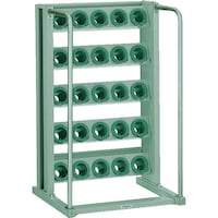 トラスコ中山 TRUSCO ツーリングラック BT・NT50兼用 25個収納 ロック付 VTL55 1台