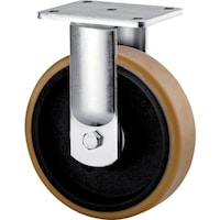 テンテキャスター テンテキャスター 超重荷重用キャスター“KAPPA”(ポリウレタン車) φ200 固定式 9688FTP200P63WT50 1個