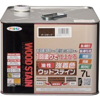 アサヒペン アサヒペン 油性強着色ウッドステイン 7L ダークオーク