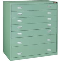 トラスコ中山 TRUSCO スリーロックワイドキャビネット 1200X650XH1300 7段 TWK1204B 1台