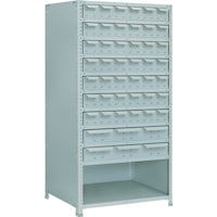 トラスコ中山 TRUSCO 軽量150型背引出付棚 900X300XH1800 実段10 TLA63K711 1台