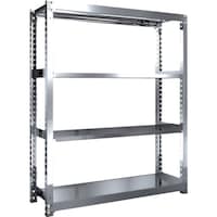 トラスコ中山 TRUSCO ステンレス棚 SM3型 1500X471XH1800 4段 単体 SM36554 1台