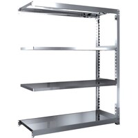 トラスコ中山 TRUSCO ステンレス棚 SM3型 1500X571XH1800 4段 連結 SM36564B 1台