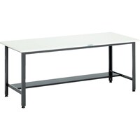 トラスコ中山 TRUSCO 中荷重作業台(500kg)AEW型 1500X900XH740 基本タイプ ダークグレー色 AEWS1590 1台