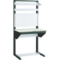 トラスコ中山 TRUSCO ライン作業台 片面 パネル・棚板型 W900 ULRT900B 1台