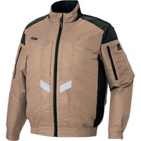 アイトス アイトス 遮熱シェード付空調服長袖ブルゾン (空調服TM) フルハーネス対応 カーキ 3L