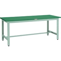トラスコ中山 TRUSCO 中荷重作業台(800kg)GW型 1500X900XH740 基本タイプ グリーン色 GWP1590 1台