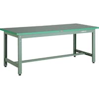 トラスコ中山 TRUSCO 中荷重作業台(800kg)GW型 1500X750XH742 ビニールマット張り グリーン色 GWP1575E2 1台