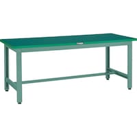 トラスコ中山 TRUSCO 中荷重作業台(800kg)GW型 1800X750XH742 ビニールマット張り グリーン色 GWP1875E2 1台