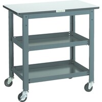 トラスコ中山 TRUSCO WHT型作業台補助テーブルワゴン 600X450XH740 WHT4560 1台