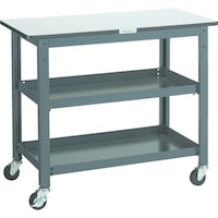トラスコ中山 TRUSCO WHT型作業台補助テーブルワゴン 900X450XH740 WHT4590 1台