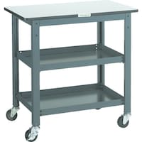 トラスコ中山 TRUSCO WHT型作業台補助テーブルワゴン 600X600XH740 WHT6060 1台