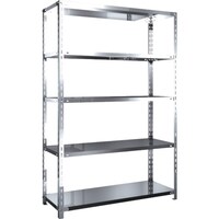 トラスコ中山 TRUSCO ステンレス棚 SUS304製軽量棚 1200XD450XH1800 天地5段 SU36445 1台