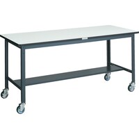 トラスコ中山 TRUSCO 中荷重作業台(250kg)AEW型 1800X900XH846 φ100ウレタンキャスター付 ダークグレー色 AEWP1890CU100 1台