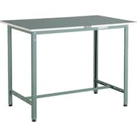 トラスコ中山 TRUSCO 軽荷重立作業台(300kg)HAE型 900X450XH902 ビニールマット張り グリーン色 HAE0945E2 1台