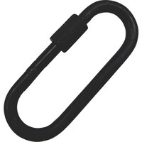 水本 水本 ステンレス プチカラビナ(環付) 黒色塗装 線径5mm長さ57mm