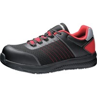 ミドリ安全 ミドリ安全 高反発ソール 先芯入りスニーカー QL01Nブラック/レッド 25.5cm