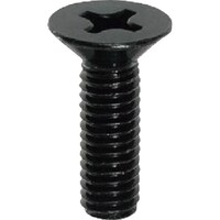 ヤハタネジ YAHATA 十字穴付皿小ねじ全ねじ 三価ブラック M5X12 (1500本入) 4580172737714 1箱(1500本)