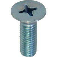 ヤハタネジ YAHATA 十字穴付皿小ねじ全ねじ 三価クロメート M10X25 (180本入) 4580172738520 1箱(180本)