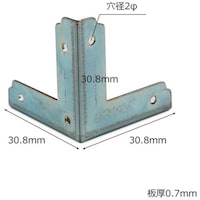 和気産業 WAKI ユニクロ隅金 三方面 ML311 30MM 4個入り ML311 1Pk(4個)