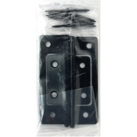 和気産業 WAKI フラッシュ丁番 BH455 76MM クロ 2個入り BH455 1S(2個)