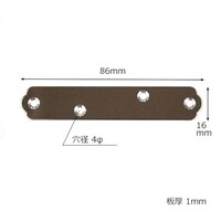 和気産業 WAKI ステン隅金 一文字 ML287 86MM 4個入り ML287 1Pk(4個)
