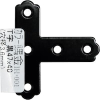 和気産業 WAKI カラー隅金 T字 黒 IH001 47X40 IH001 1個