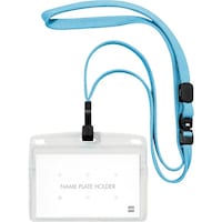 オープン工業 OP 吊り下げ名札 フック式 ヨコ名刺 10枚 ミントブルー