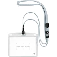 オープン工業 OP 吊り下げ名札 フック式 ヨコ特大 10枚 クールグレー