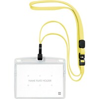 オープン工業 OP 吊り下げ名札 フック式 ヨコ特大 10枚 レモンイエロー