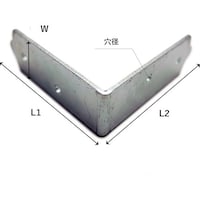 和気産業 WAKI ユニクロ隅金 金折 BK031 25 4枚入り