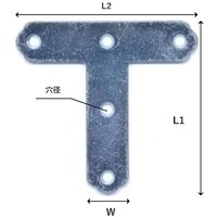 和気産業 WAKI ユニクロ隅金 T型 BK021 150