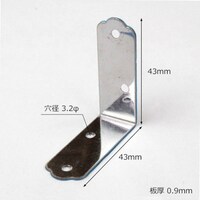 和気産業 WAKI ステン隅金 金折 ML267 43MM 4個入り ML267 1Pk(4個)