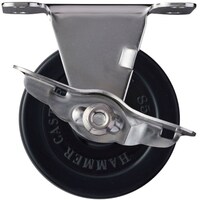 ハンマーキャスター ハンマー オールステンレスE型固定SP付ゴム車