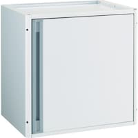 トラスコ中山 TRUSCO スチール製ワゴン用開き戸キャビネット カスタムワゴン用 ホワイト(中棚板付) TACTSETW 1台