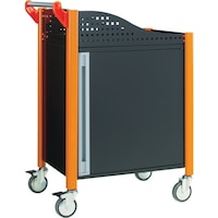 トラスコ中山 TRUSCO カスタムワゴン キャビネット付 ブラック TAC648TRBK 1台