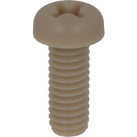 ヤハタネジ YAHATA 樹脂(PEEK) なべ小ねじ M4X8 (500本入) 4580172751765 1箱(500本)